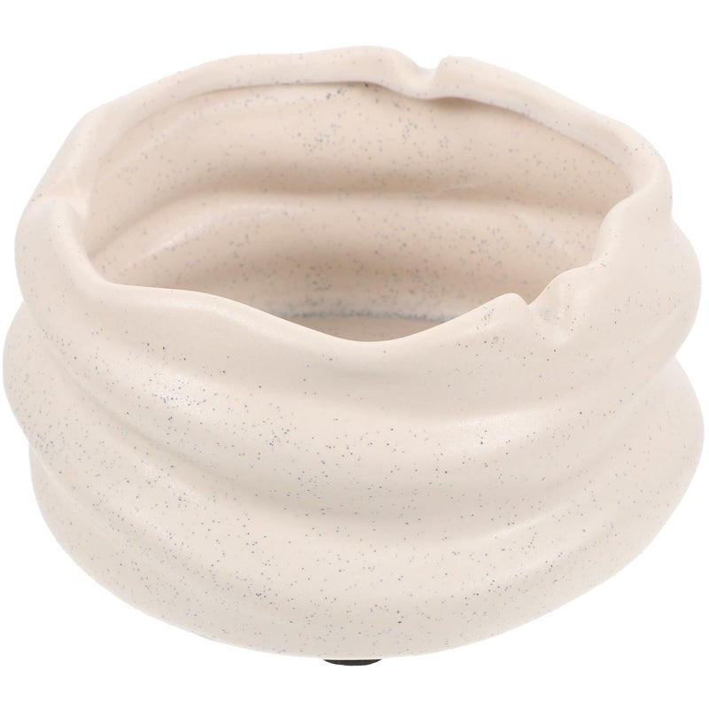 منفضة سجائر خزفية بتشطيب عاكس وتصميم نقطة الحبر، ديكور مكتبي للمنزل والمكتب - Image 2